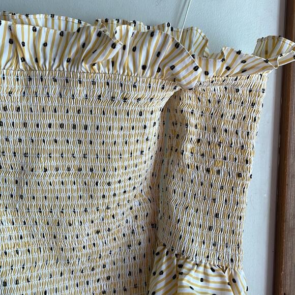 CAROLINE CONSTAS Calida Smocked Top - Picture 7 of 16